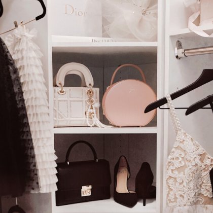 A fashion blogger transformed her closet into a boutique-like showroom.