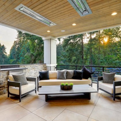 Experiment with interesting angles in your furniture layout.